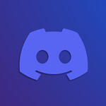 Discord Logo Tile Blue Purple Gradient